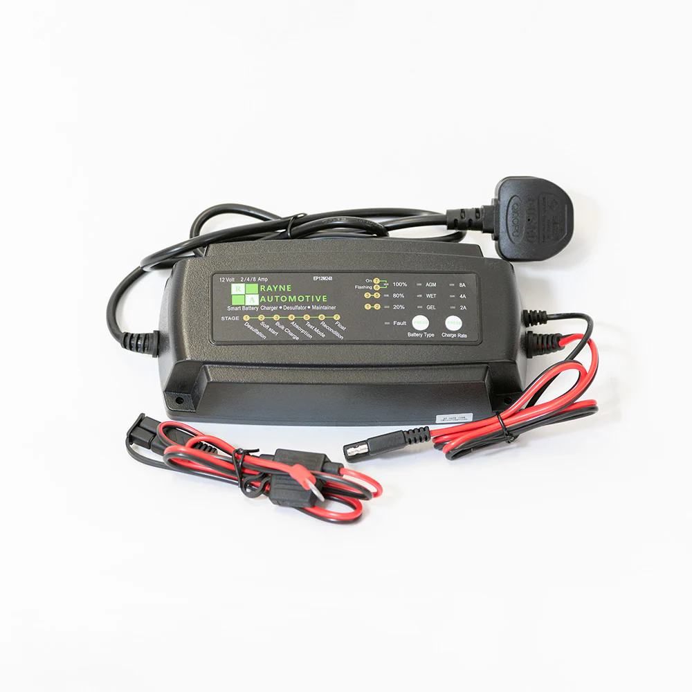 8A Intelligent Mains Leisure Battery Charger 240V-12V DC - Image 4